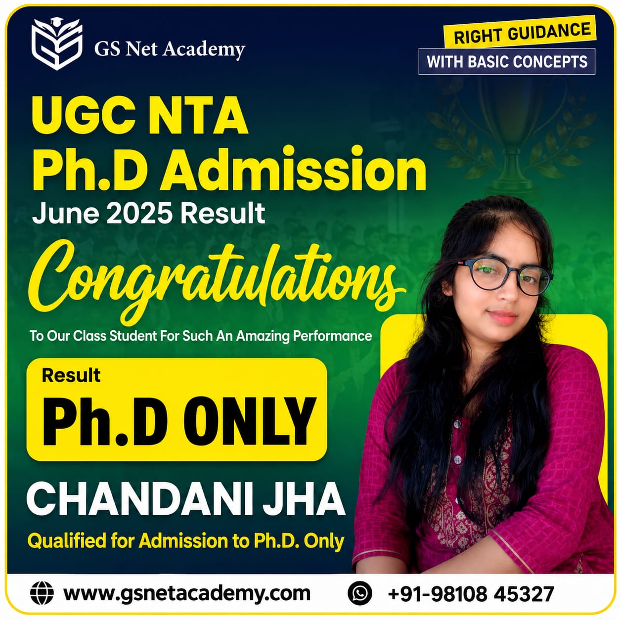 GS Net Academy result